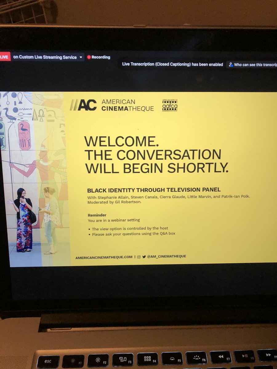 ChelseaHettrick's tweet photo. Another day another virtual panel! Today with the incredible @QueenSugarOWN director @CierraGlaude on panel hosted by @theaafca and @am_cinematheque discussing Black Identity Through Television. Moderated by the incomparable @gilrobertson #QueenSugar #femalefilmmaker #avaeffect https://t.co/jD4GJwA4Zx