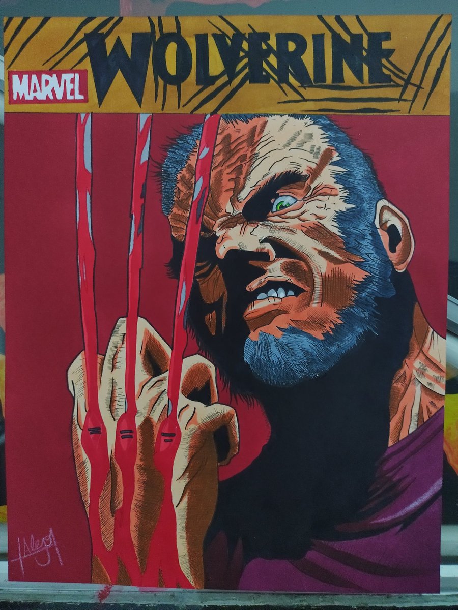 Alejandrovxiii's tweet photo. Dibujo del día: Wolverine, el viejo Logan.
#Wolverine #Logan #OldLogan #XMen #Marvel #Comics #MarvelComics #Draw #Color https://t.co/mtT9oo6q02