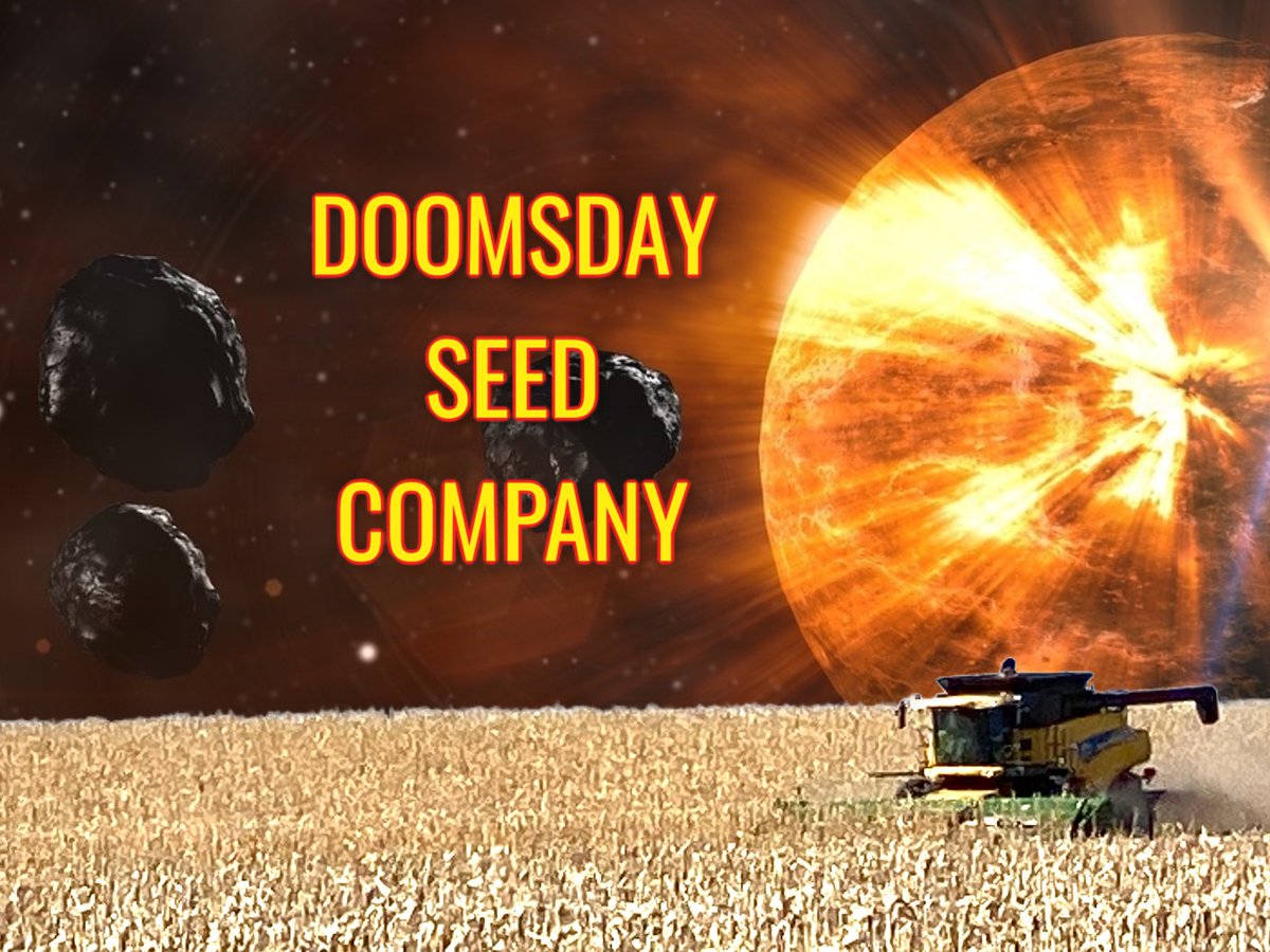 I was gonna try to wait, but i cant wait. Heres the new #DoomsdaySeedCompany label 🤠🚜your perfectly packaged #seedvault seeds will be coming shortly 😎🤘🏼#artistontwittter