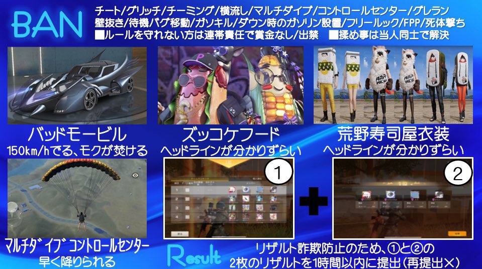 𓊆 昼スク連戦 𓊇
夏休み荒野満喫してるか？
7月25日13:00 13:30 14:00 14:30 15:00 15:30 16:00 16:30 17:00 

📍拡散してくれた方優先
条件｜追記>>>>
賞金｜小額(ぺい) × p
賞金に文句言わない方のみ！
リザルト⇒@Soro0715
一般パス1分前 ☞ @Soro0715 

#ゲリラ
#スクワッド
#スクワッドゲリラ