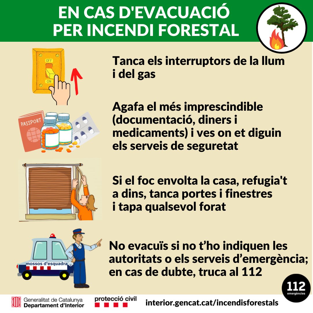 emergenciescat's tweet photo. ‼ Incendis actius #ifventalló i #IFSantaColomaQueralt 

Des de la sala de coordinació d’emergències CECAT de #ProteccioCivil s’està fent seguiment dels dos incendis en contacte amb els municipis afectats i els diversos cossos d’emergències

alerta pla #INFOCAT https://t.co/lCJ2QtMN1i