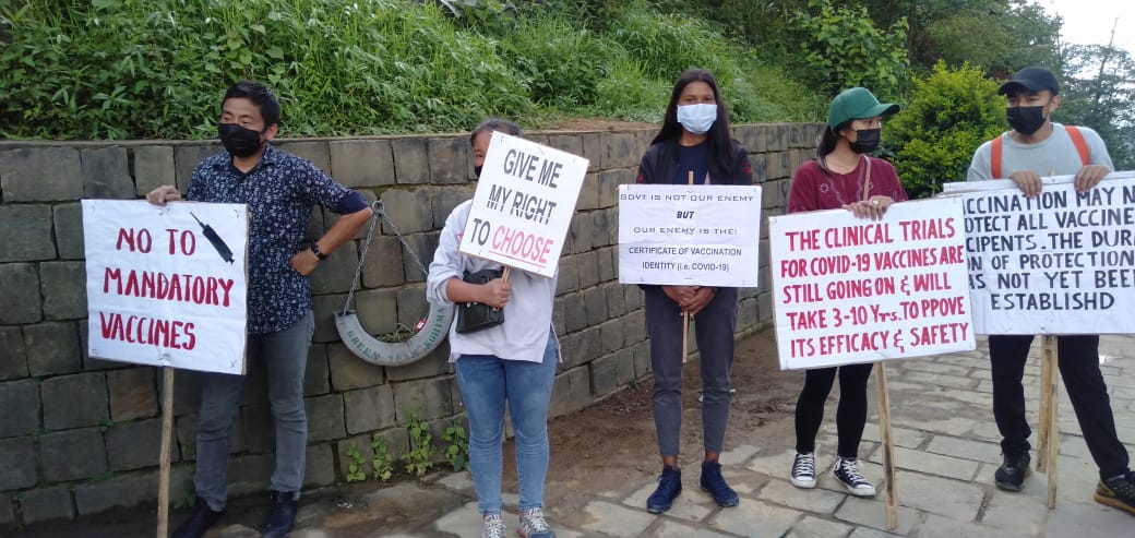awakenindiamvmt's tweet photo. One voice, across India - "Give us our right to choose". #Kohima, #Nagaland #SayNoToCoercion #WorldwideDemonstration #indiaunited #India https://t.co/xQeCRwJZgO