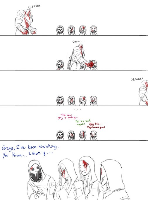 The Legion Food Chain 
--
#dbdfanart #dbdlegion #DeadbyDaylight 