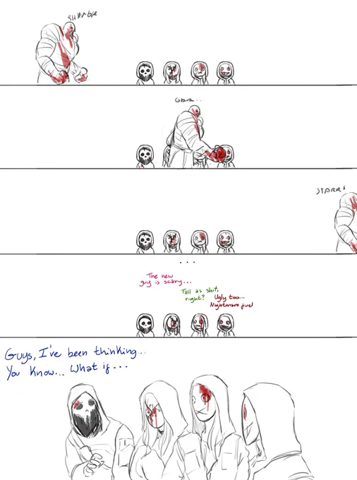 The Legion Food Chain 
--
#dbdfanart #dbdlegion #DeadbyDaylight 