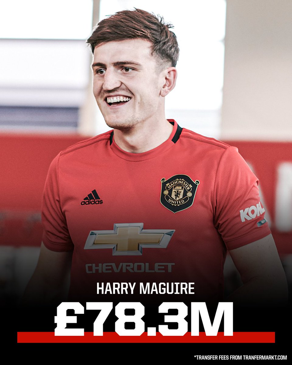 ESPNFC's tweet photo. Man United now own the most expensive English winger, centre-back and right-back 🤑 https://t.co/5PqvJvouFJ