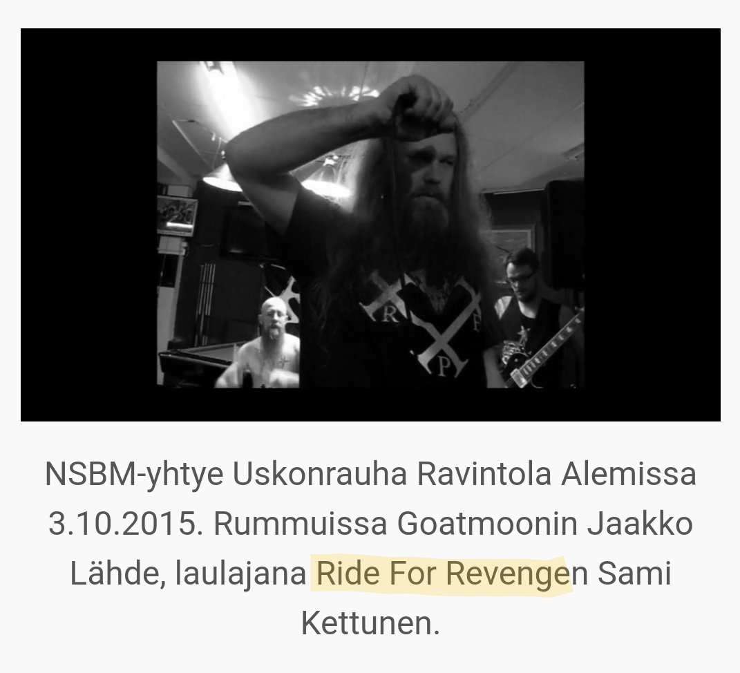 kasvismafioso's tweet photo. @tommyjb1967 @SwanOfTuonela #RideForRevenge #Goatmoon #Uskonrauha #Vapaudenristi #WhiteDeath #NSBM https://t.co/Enz0t5vMJZ