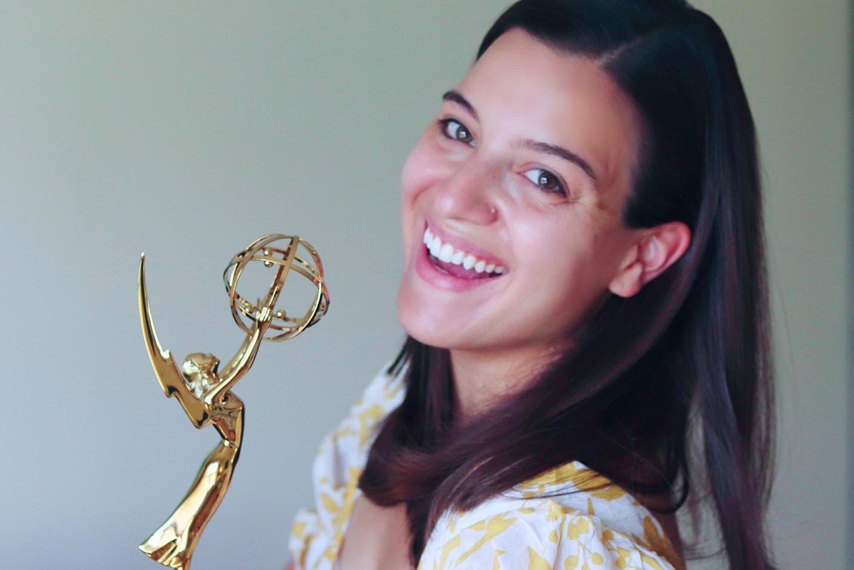 My golden girl has arrived!✨ #NEEmmy
