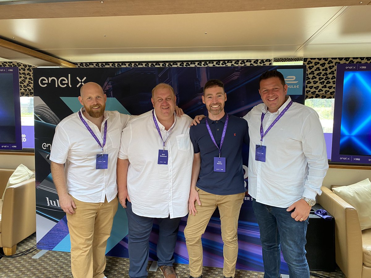It was great to bump into the boys from <a href="/bmm_energy/">BMM Energy Solutions</a> today at the #LondonEPrix 

Spooky thing, last time I was with Terry was during the last ever <a href="/FIAFormulaE/">Formula E</a>  race in London at Battersea Park.  Then I bump in to him at the @EnelXGlobal event.