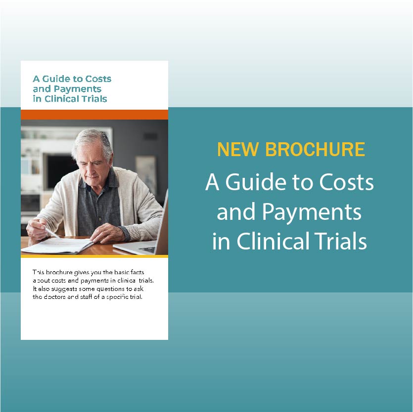 CISCRP's tweet photo. Before joining a #clinicaltrial, ask your #healthinsurance provider what #clinicalresearch costs they will cover. Our brochure, ‘A Guide to Costs and Payments in Clinical Trials,’ provides the basic facts and questions to ask #clinicalstudy staff. https://t.co/BeYzA8FN4K https://t.co/4dezImdhnN