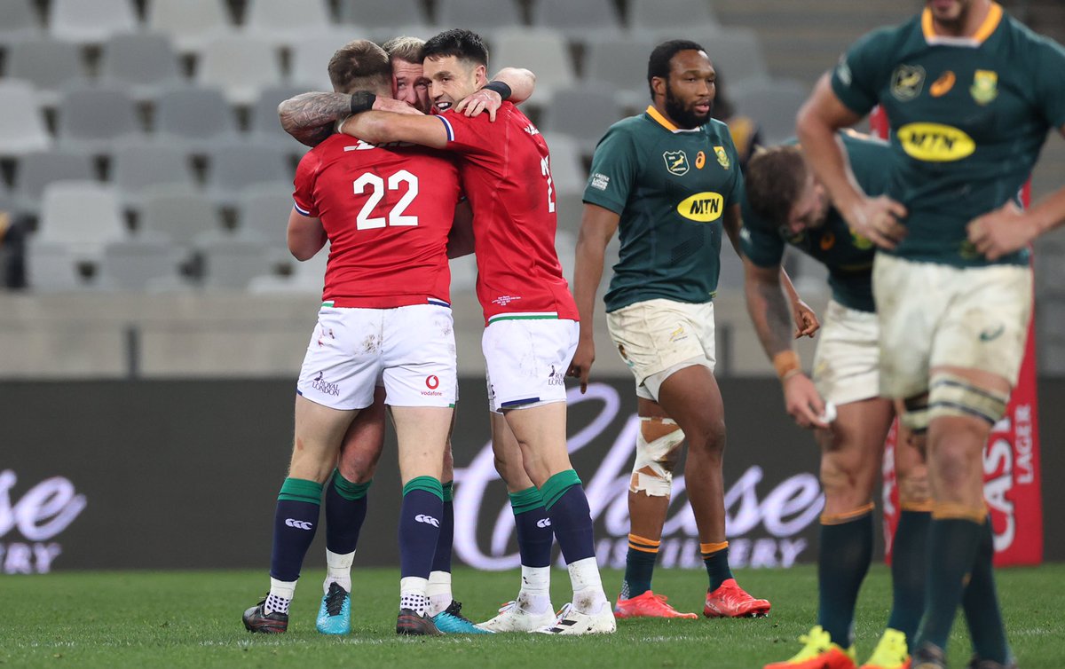 🦁 A @LionsOfficial Test debut to remember for @LongDogBeirne with Conor Murray also helping to close out the victory as a fierce Lions fightback clinched the opening Test against the Springboks.

#LionsRugby #SUAF 🔴