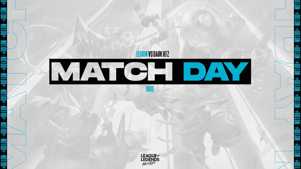 #WildRift ⚔️

Esta tarde jugamos la última jornada de la fase regular. Daremos lo mejor para entrar a playoffs 😎

🏆 <a href="/EML_Latam/">EML</a>
🆚 <a href="/Dark_KFZ/">Dark KFZ</a>
⏰ 18:00 🇦🇷
📺 Twitch.tv/EML_Latam

#GoLGN 🐯