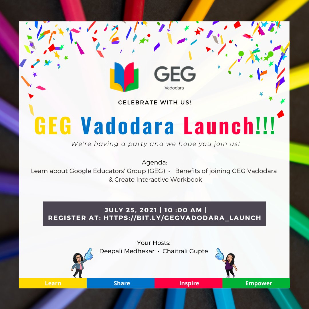 Launching @GEGVadodara 25th July 2021 10 am IST inspired & motivated by @GlobalGEG @GEGPune @GEGAhmedabad #GEGapac @GEGDelhiNCR @HonapReshma @DrVishalVaria @abid_patel