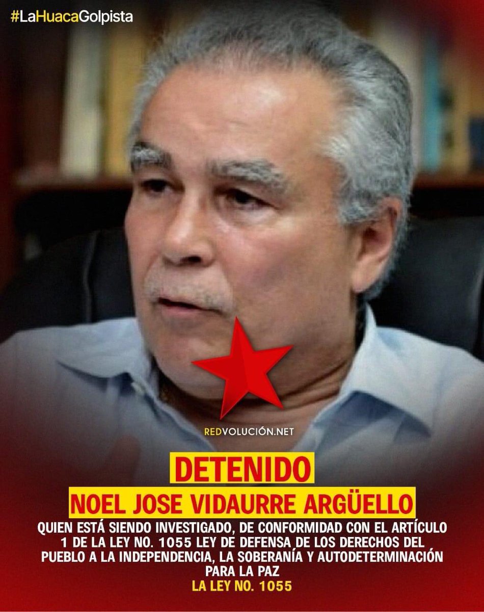 Otro más de #LaHuacaGolpista cae cejas de brocha, Gargamel, Noel Vidaurre.