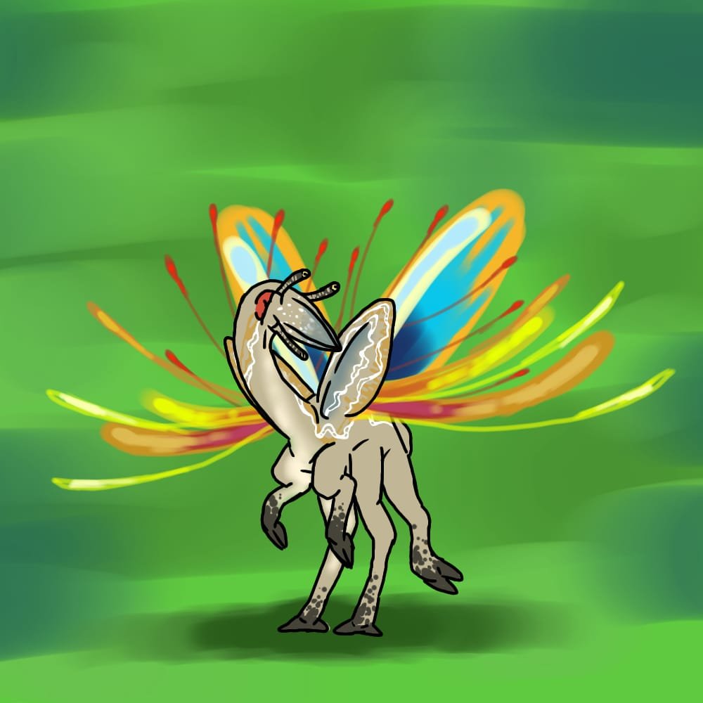 _Graus's tweet photo. Fanart-#Birrin a creature designed by @alexriesart https://t.co/rf2NgmzQRy