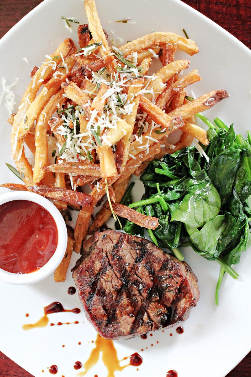 SpelloMars's tweet photo. The weekend has arrived, &amp; we think you deserve to treat yourself to one of our new #steak entrees on the menu!

Try our Grilled 5oz Petite #FiletMignon served with our Pecorino French Fries &amp; Sauteed Baby Spinach.
Make your reservation now at- https://t.co/2AUvFVr6OT #spellomars https://t.co/hHJudGBQdA