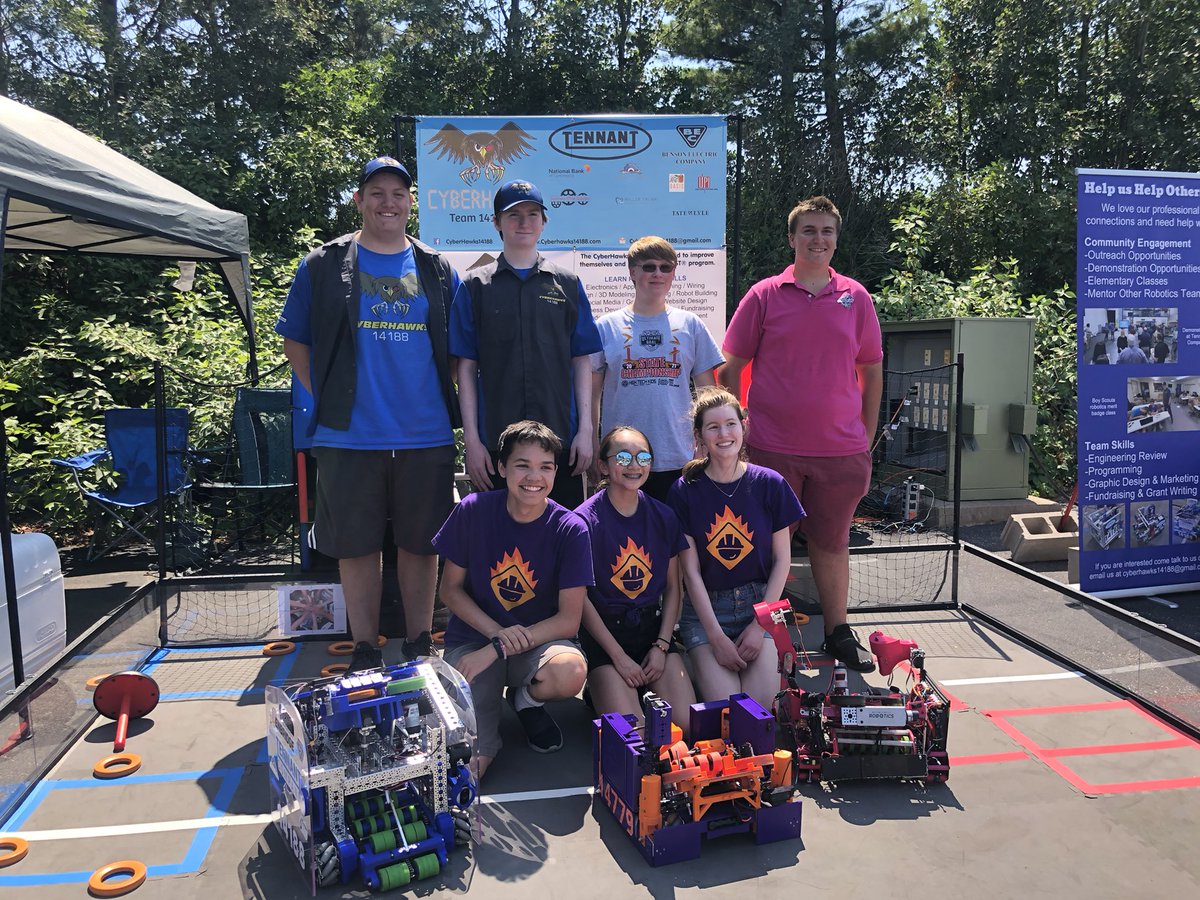 Thank you <a href="/CyberHawks14188/">CyberHawks14188</a> for coordinating the festival by the lake demo in Duluth! Happy to be joined by <a href="/SponConFTC/">Spontaneous Construction</a> as well!! #omgrobots <a href="/FTCTeams/">FIRST Tech Challenge</a>