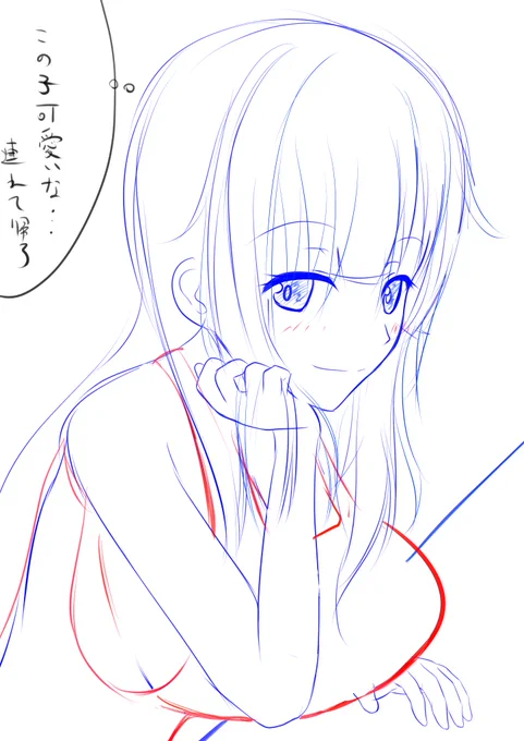 日南ちゃんラフ 