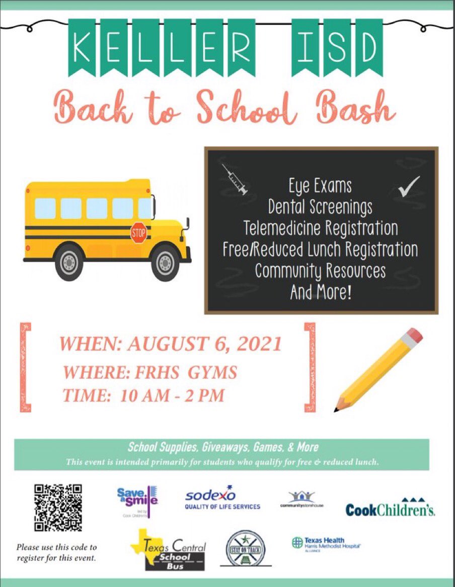Don’t miss out on the KISD Back to School Bash! August 6th at FRHS 10am-2pm. See flyer for more information. #KISDAcademyOwls #BacktoSchool2021