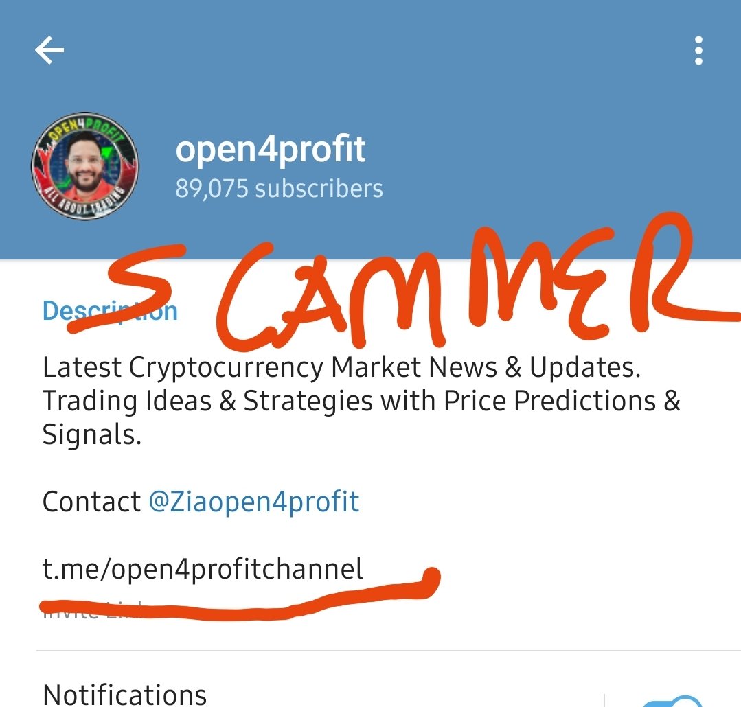 open4profit's tweet photo. @telegram @telegram_web 
Request you to block and terminate below mentioned telegram channel. Scammer is scaming people using my name, similar username and profile picture. 
Scammer details
 ├ id: -1001404936217
 ├ title: open4profit
 ├ username: open4profitchannel https://t.co/wTVcBsPKJE