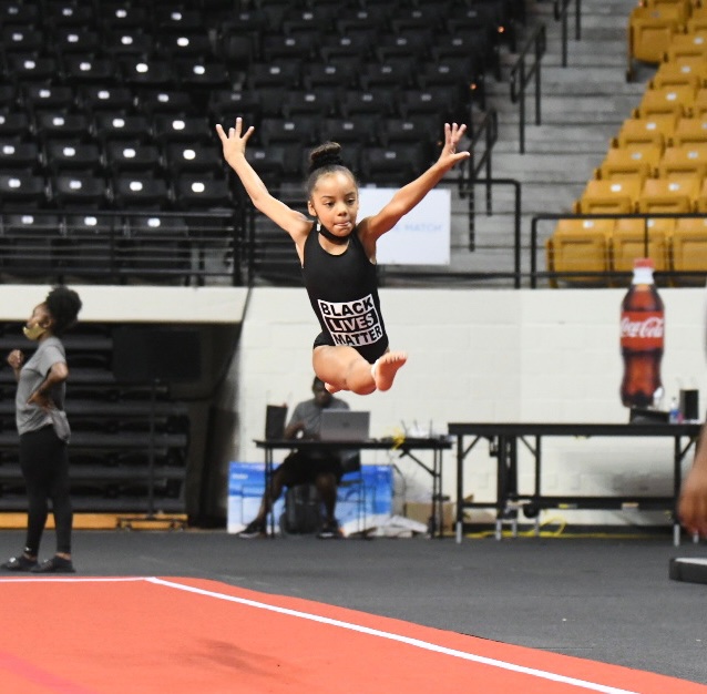 A gymnast heart is as strong as her legs, as large as her leaps, and as powerful as her will to succeed. #WeCanToo #BlackGymnastMatter #BrownGirlsDoGymnastics #BlackGirlMagic #BuildingWhatsNext