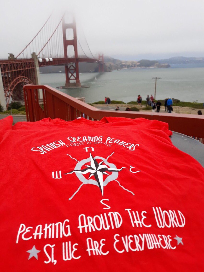 ESSpeakPeakers's tweet photo. Saludos desde el Golden Gate Bridge 🌉 📸 @Vani_C78 #SpanishSpeakingPeakers #PeakersEnEspañol 
#YoSoyPeaker #HonoraryMPCAmbassador #ProudPeaker #MPC2021 #RePeaker #FindYourPeak #LetsGetToIt  #FindYourTribe #SiWeAreEverywhere #VivaMPC  @SamHeughan @MyPeakChallenge https://t.co/T17JjwgQEP