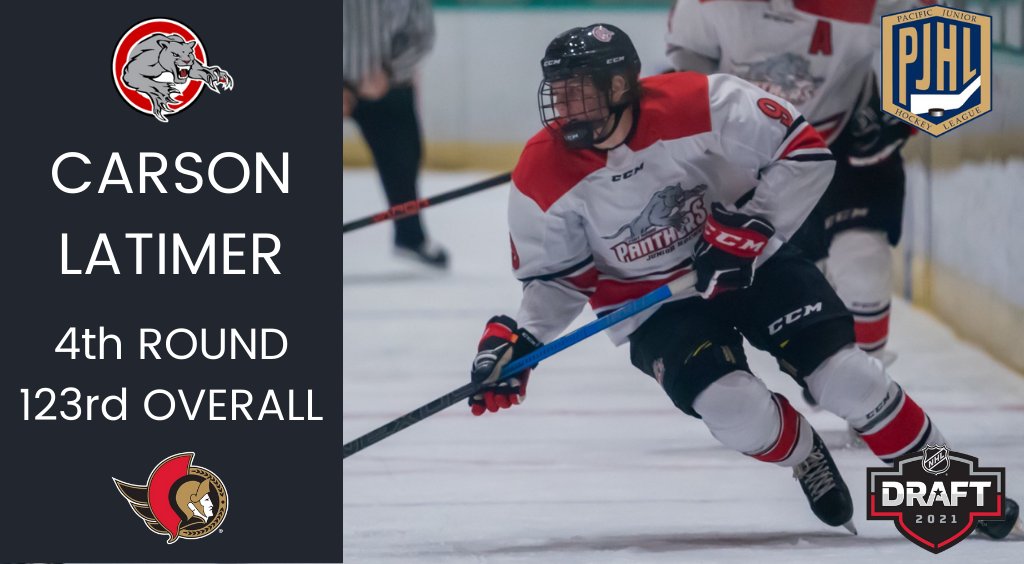 PJHLPanthers's tweet photo. HISTORY MADE! 👏👏👏

Carson Latimer is the first player to be rostered by the Panthers and selected in the NHL Draft in the same season!

DETAILS: https://t.co/k9CKp50IL6

#PJHL | #PortMoody | #PortMoodyPanthers https://t.co/mwjVRlpRq6