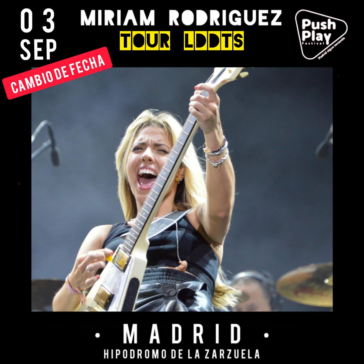 Miriam Rodríguez CFO 🌈 on Twitter "💥 ¡CAMBIO DE FECHA! El concierto