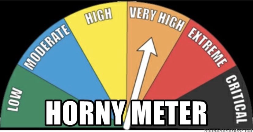 Sadistic_Himiko's tweet photo. Horny meter! 

Show or say something to my muse and see how much they got horny-!! 「 ♡ + ↺ 」

Who doesn’t love a good band wagon! https://t.co/uikcmFcj0L