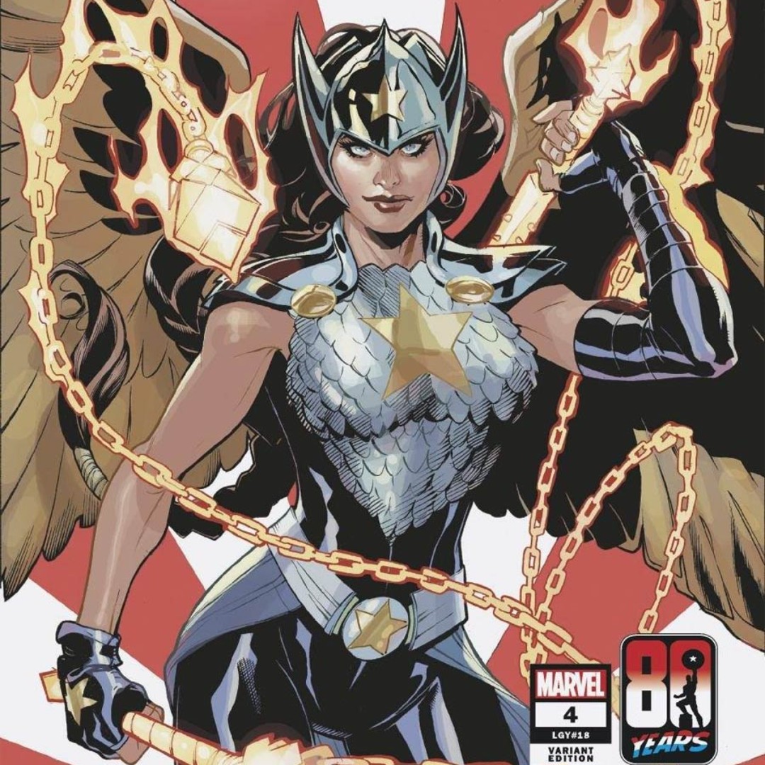 MidtownComics's tweet photo. #JaneFoster and her new comrade in arms, Rรบna, must untangle a web of lies before it's too late! Mighty Valkeries #4 is by #JasonAaron #TorunnGronbekk #MattiaDeIulis, Captain America 80th Anniversary cover by #TerryDodson!
https://t.co/3Wj7is1pje
@Marvel #Valkeries #Thor https://t.co/ASPpCrlAYJ