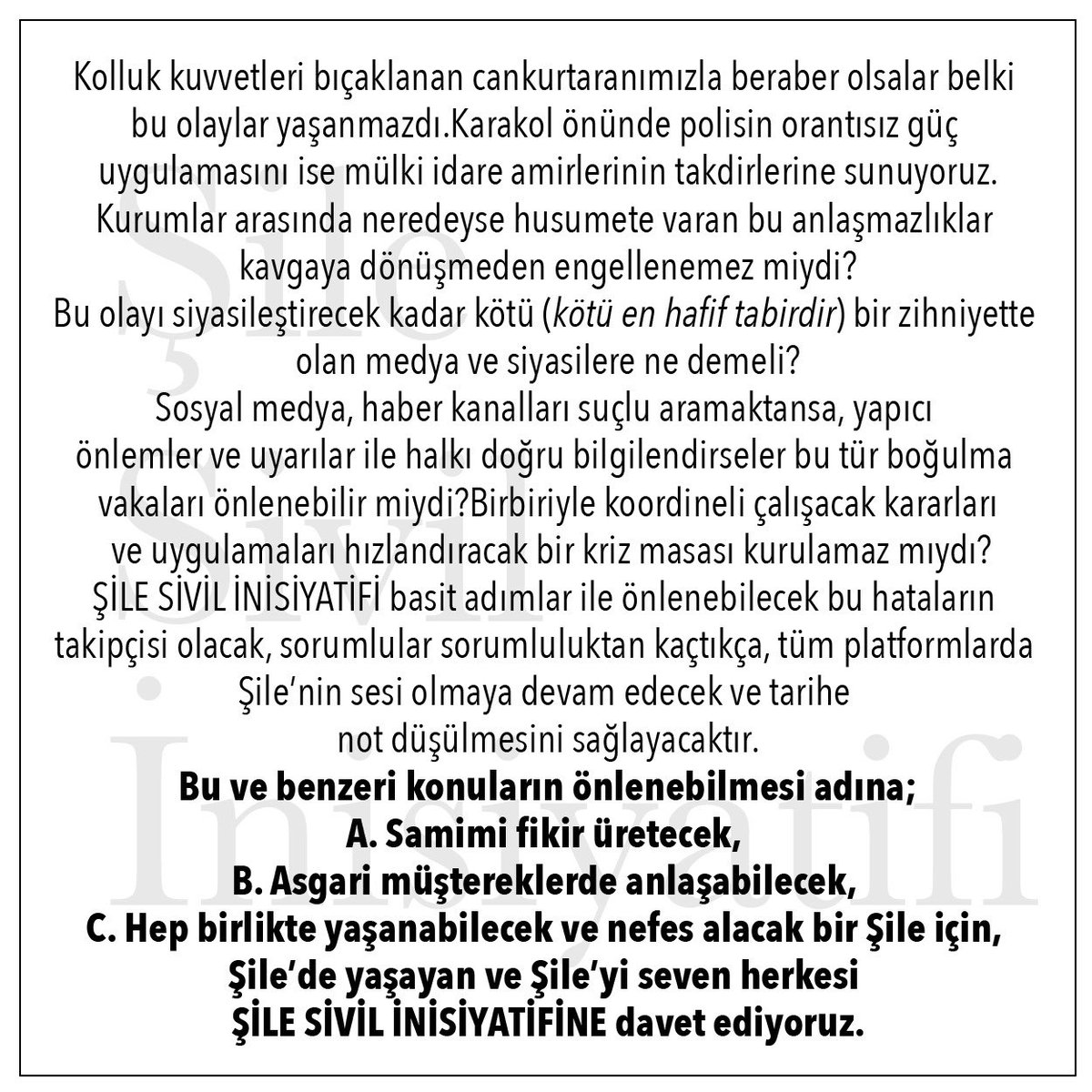 Şile Sivil İnisiyatifi (@silesivil) on Twitter photo Bu haber sizce ne kadar tanıdık geldi ?
Ama tek fark şudur ki, bu haber gelecekten!
#şile #plaj #ağva #cankurtaran Bu haber sizce ne kadar tanıdık geldi ?
Ama tek fark şudur ki, bu haber gelecekten!
#şile #plaj #ağva #cankurtaran