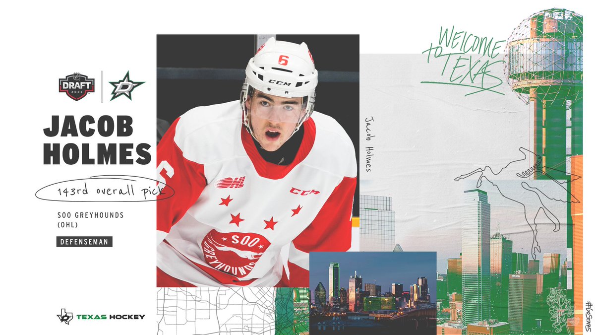 DallasStars's tweet photo. Welcome to #TexasHockey, Jacob Holmes! https://t.co/apem3cQNoj