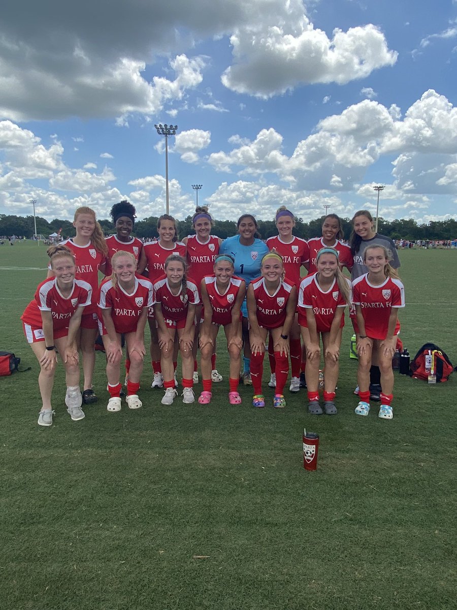 02Sparta's tweet photo. Can’t say enough great things about these young women! Their journey as  a club team has ended. Memories will last forever! Congratulations, ladies! Keep your heads held high and do GREAT things in this world! ⚽️❤️ https://t.co/4EpJz1pUTG