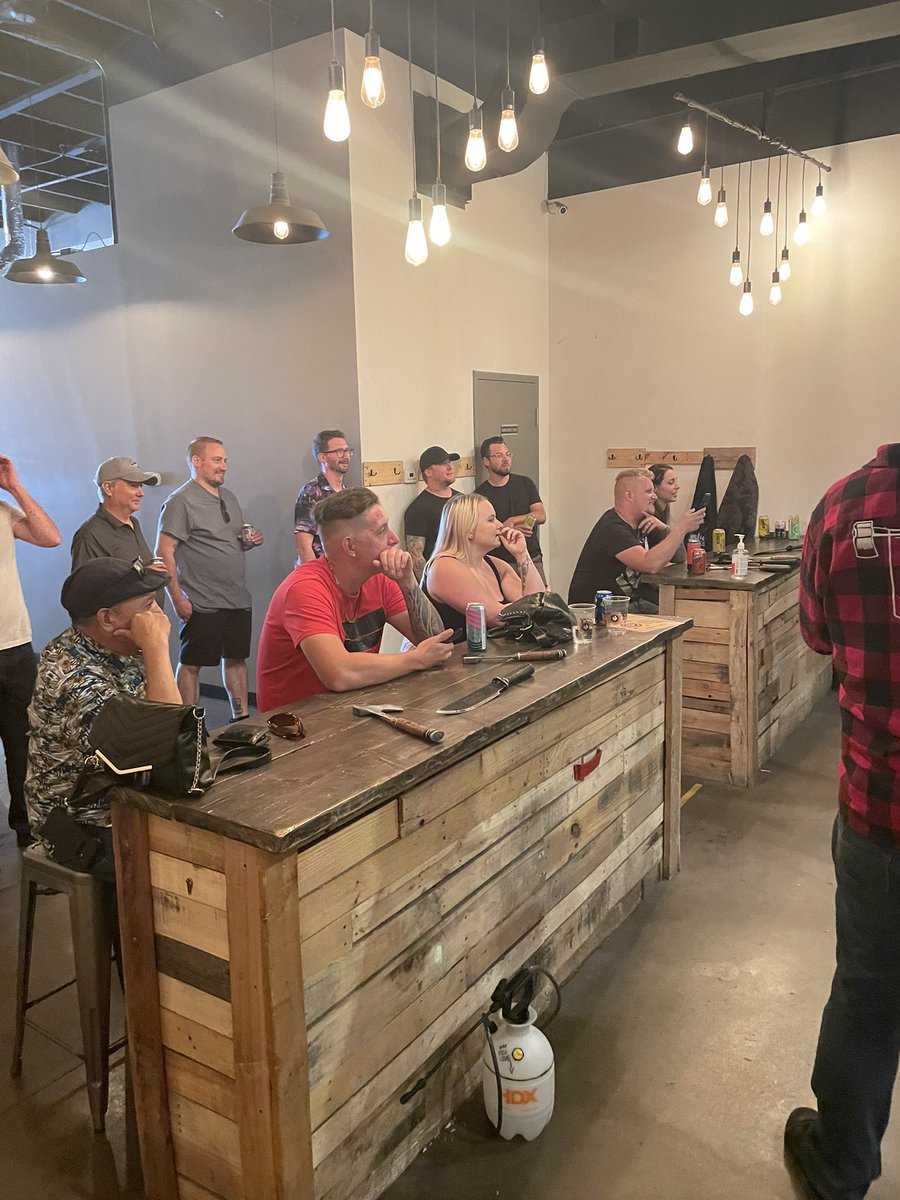 CertaProCalgary's tweet photo. Thank you to our amazing team for helping us reach new milestones this year. Great afternoon and evening with our team and their families. Started with a little competition @axethrowingyyc then moved to @ToolShedBeer. Finally able t celebrate and show our appreciation. Thank you! https://t.co/iRy89sIOyk