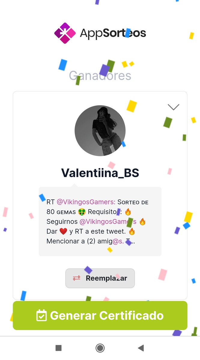 Felicidades @Valentiina_BS eres la ganadora de nuestro sorteo de 80 gemas.

Tienes una hora para reclamar tu premio.