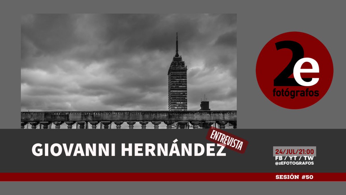 2eFotografos's tweet photo. Sesión #50 Tenemos de invitado a Giovanni Hernández. Conoceremos su trabajo fotográfico y parte de su vida.

Transmisión en vivo en https://t.co/Q6xe62ciUk https://t.co/Wja9NgWKJX