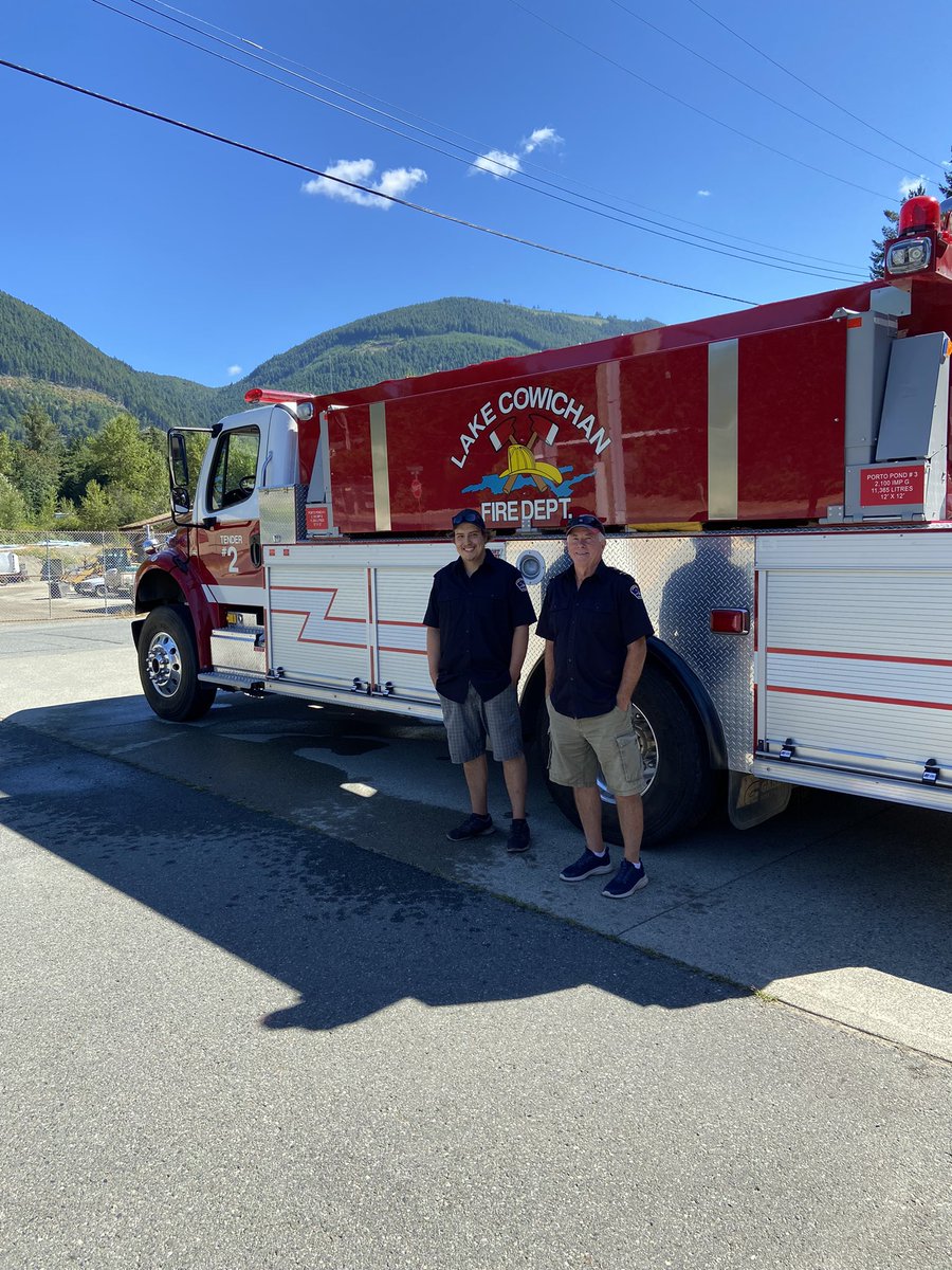 Tender 2 left today for deployment to the Cache Creek Wildfire base to assist with efforts fighting the wildfires .Lt. Monroe Grobe &amp; FF Tyler Hieta got on the 12:45 ferry from Duke Point. Thanks &amp; stay safe fellas. Thanks <a href="/BCFerries/">BC Ferries</a> for getting our crew on their way