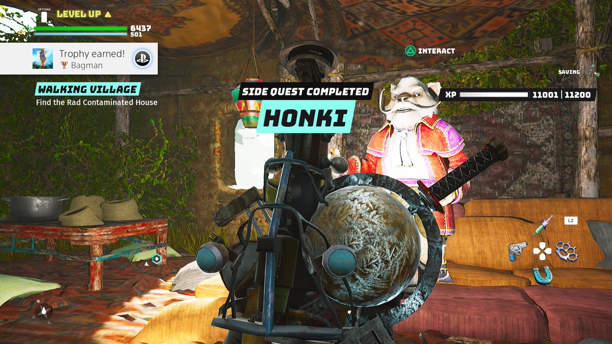Hyde323's tweet photo. #PS4share people love using N-Bombs, i use H-Bombs all the time! Lol #Honki #Bagman #Biomutant #PsiFreak #gamer >) https://t.co/EvlUltDZ92