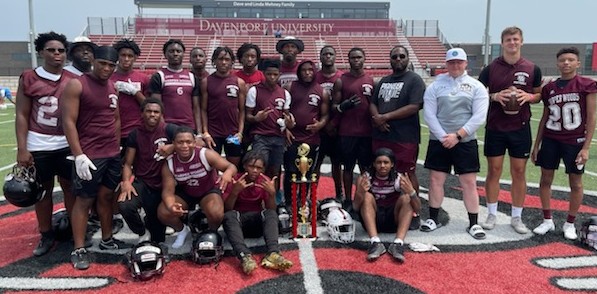 <a href="/DU_Football/">Davenport Football</a> Congrats to coach Oden and the Harper Woods HS Pioneers on winning the 2021 DU 7on7 Passing Tournament... #letsDUit
