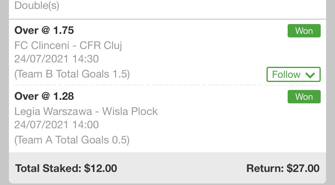 LocksMgm's tweet photo. 🚨⚽️RESULTS⚽️🚨
CFR CLUJ WITH THE LAST MINUTE GOAL TO GO UP 2-1 AND LEGIA SCORE WITHIN 30!🔥 Who cashed out with us today? 👀💰#MGMLocks #BettingTwitter #GamblingTwitter #FreeBet #FreePicks #FreeMoney #Soccer #Cashout #BettingTips https://t.co/etHUtGgPVG
