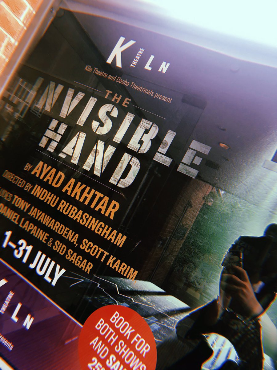 So glad I got to see this #TheInvisibleHand @KilnTheatre