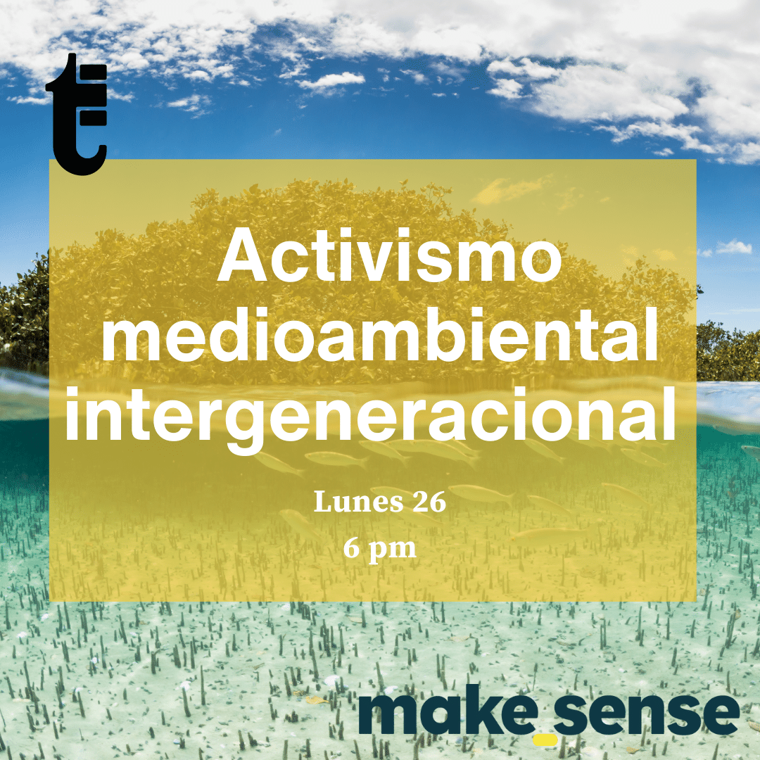 makesense_am's tweet photo. ¡La próxima semana sé parte del #MesDelActivismoAmbiental en #makesenseTV y descubre con lxs ponentes y @TiemposLibresMX, la importancia del acompañamiento intergeneracional en el activismo. 👩👧
👉Inscríbete en: https://t.co/3l9ofEDDOd
#ODS #Activismo #AcciónPorElClima https://t.co/EjxqZzVAaO