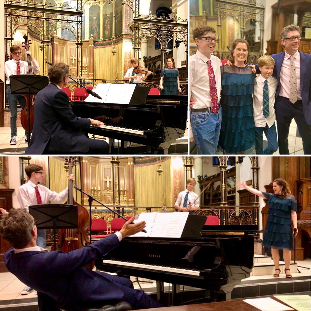 ForbesLEstrange's tweet photo. Still on a high from last night’s jazz gig @MusicHennessey @HelpMusiciansUK in Guildford, my home town. So exciting to be performing on stage with our two teenage sons! #lestrangesinthenight #jazzduo #jazzquartet #familyband #jazz #livemusic #musicians https://t.co/lGk0lkG02e