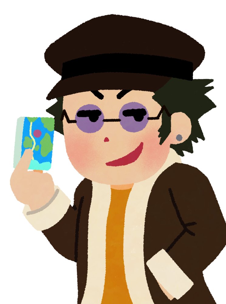 力ルピス スクライド周年記念 4週目 01年7月25日放送 第4話 ビッグ マグナム 太くて大きな影に怯える女性の イラスト 怒りながら照れる女性のイラスト 変なカードで不法入国する人のイラスト 3話より スクライド Scryed スクライド周年