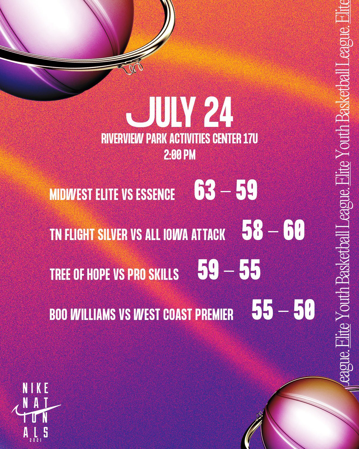 Nike Girls EYBL on Twitter "🏀 Saturday, July 24 📍 Riverview Park