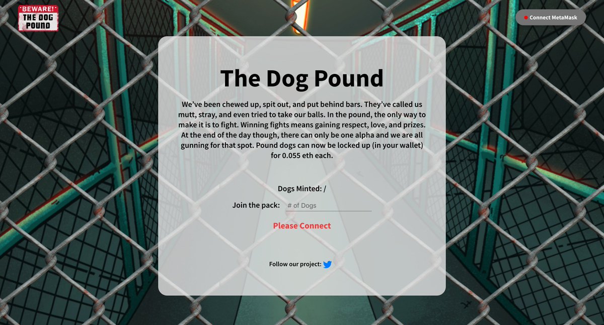TheDogPoundNFT's tweet photo. Our redesigned website is live! Take a look at it now: https://t.co/iFrU09PGSN https://t.co/3ae37qk9r1