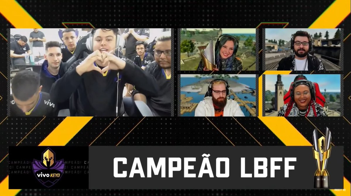 LeeonButcher's tweet photo. Pouco mais de um ano após o falecimento de um de seus jogadores, a @VivoKeyd faz uma final exemplar e é campeã da #LBFF5 de Free Fire!
Uma final marcada por diversas homenagens, muita entrega e dedicação.
Parabéns Keyd, parabéns @EduKkim e tropa! https://t.co/46zukIO43L