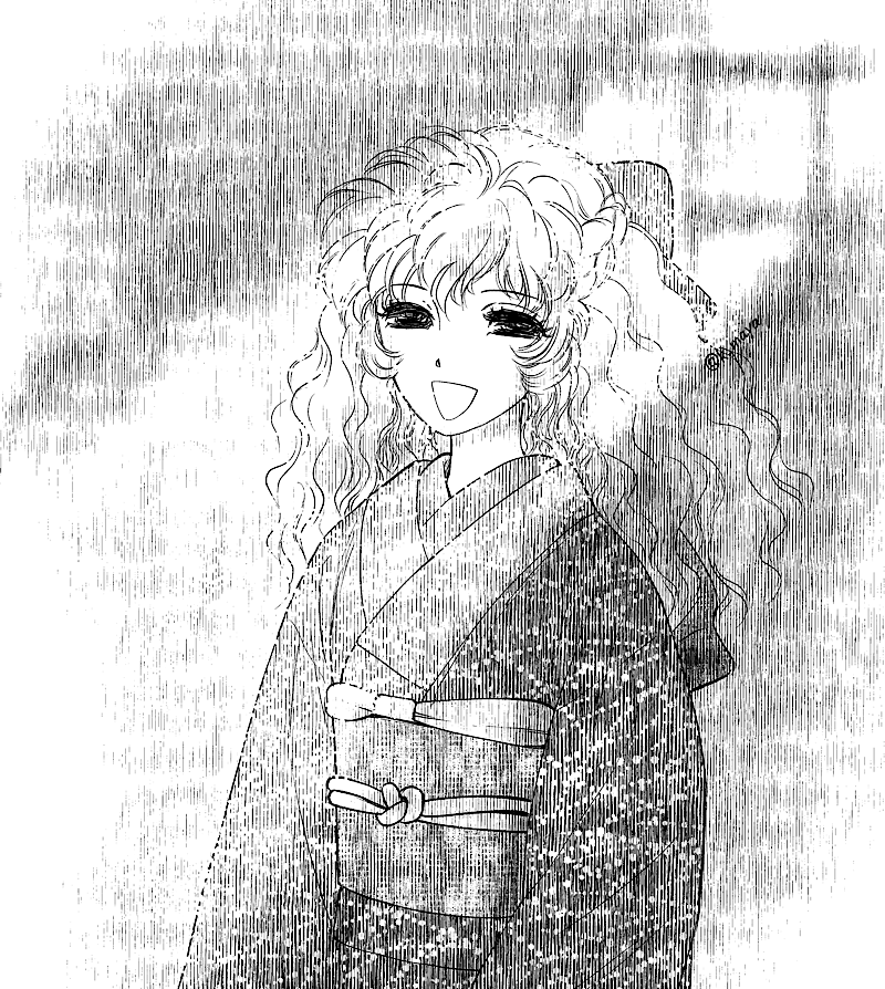 窓際
 #オリジナル #女の子 #着物 #和服
縦線影素材テスト。広範囲はちょっと難しいかなー https://t.co/9pqOOWQhjt 