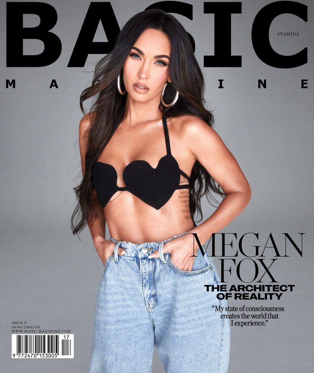 ORDER EXCLUSIVE ISSUE 17 BASIC #STAMINA WITH THE LOVELY <a href="/meganfox/">Megan Fox</a>
cutt.ly/pm8l9gP
🖤PHOTOGRAPHER <a href="/JamesMacari/">James Macari</a>
🖤EIC <a href="/vikpashuta/">Viktorija Pashuta</a> 
🖤PRODUCER/CFO Jackson Chong
🖤STYLIST <a href="/maeveuq/">Maeve Reilly</a>
🖤MUA <a href="/ash_Kholm/">ash_Kholm</a>
🖤HAIR <a href="/AndrewFitzHair/">Andrew Fitzsimons</a> 
#MeganFox #basicmagazine