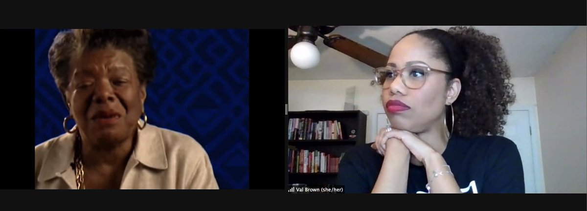 When you're learning about how to build and sustain "community" and the amazing presenter BUILDS a community with over 180 new friends. That is <a href="/ValeriaBrownEdu/">Dr. Val Brown (She/Her)</a> and that is #CarterCon21

#Grateful