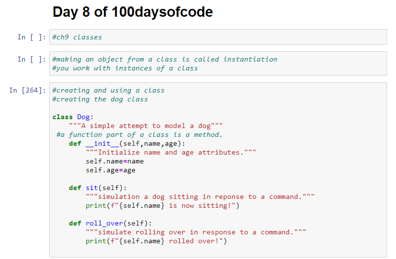 pythonbazi's tweet image. Day 8 of #100DaysOfCode with #Python
started Classes and object oriented programming #OOP concepts